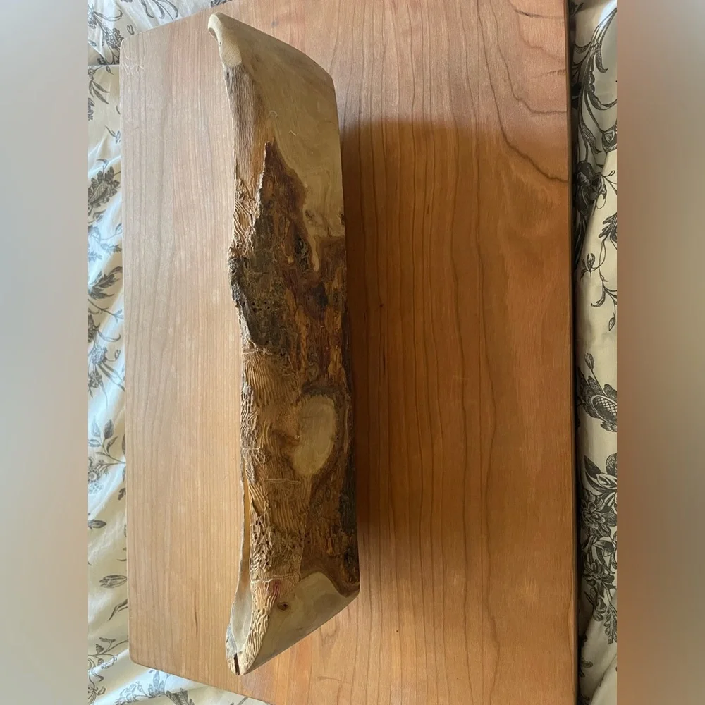 Decorative Wood Serving Bowl - Picture 4 of 9